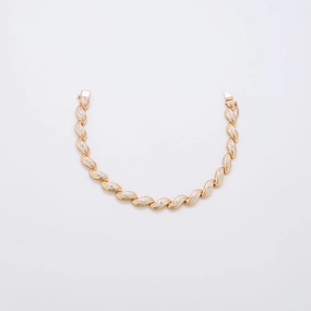 Petite Shine Vintage Etched Patterned Bracelet