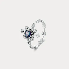 Luxe Shine Up Heart Cross Ring