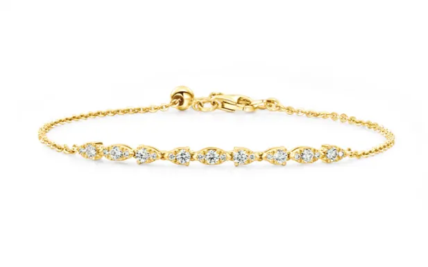 Hearts On Fire Aerial Dewdrop Diamond Bracelet in 18K Yellow Gold (.43ctw) Proven Formula