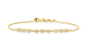 Hearts On Fire Aerial Dewdrop Diamond Bracelet in 18K Yellow Gold (.43ctw) Proven Formula