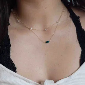 Herkimer Diamond Classic Necklace Evening Party