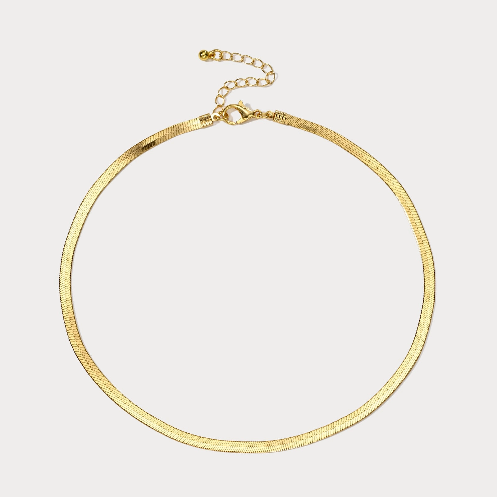 Herringbone Necklace All weather Modern Jewelry