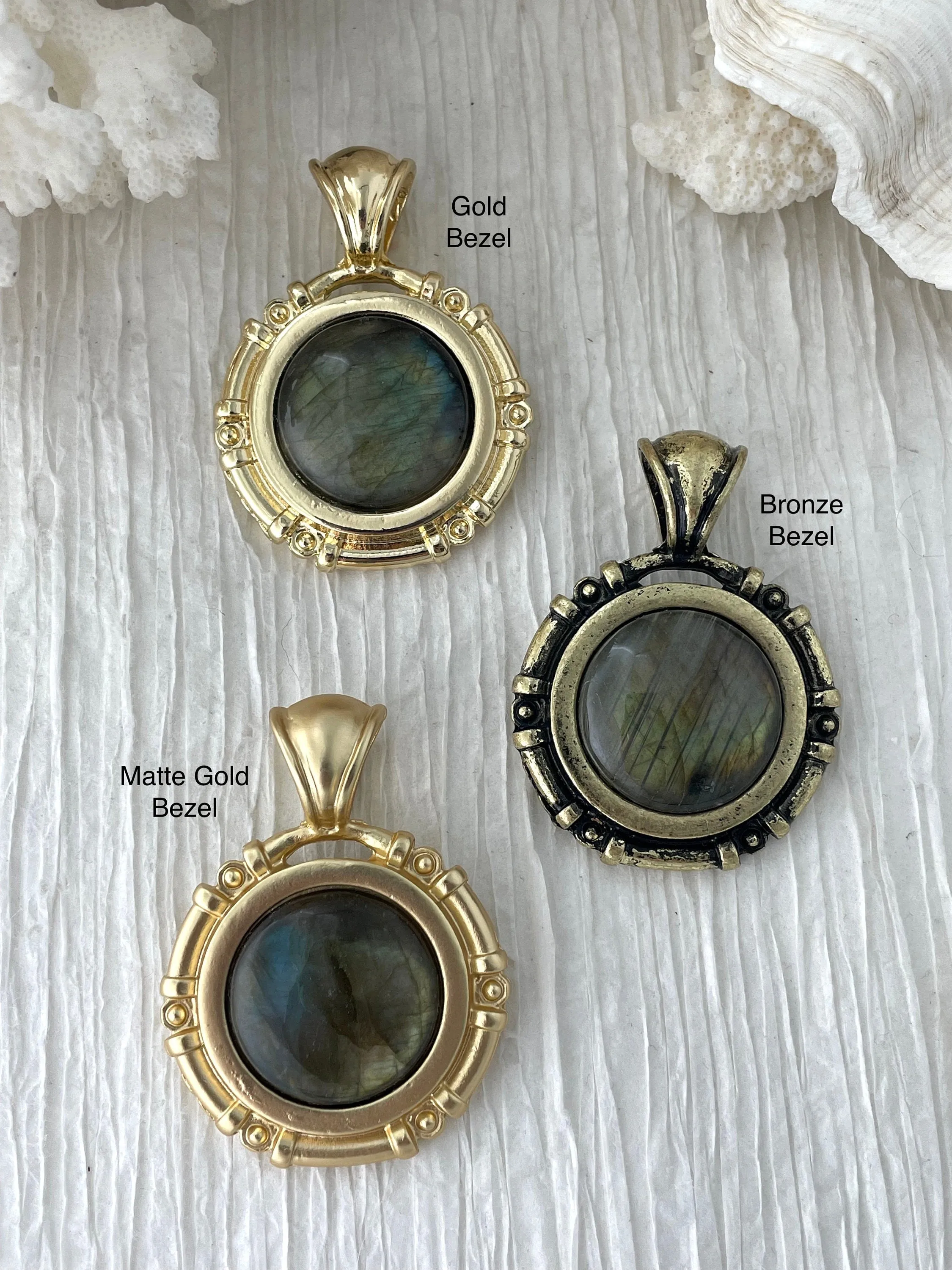 Birthday Pick Superb Item AAA Labradorite Stone Pendant with Bezel, Natural Stone Cabochon, comes in a variety of patterns,3 bezel colors, Natural Stone, Fast Ship.