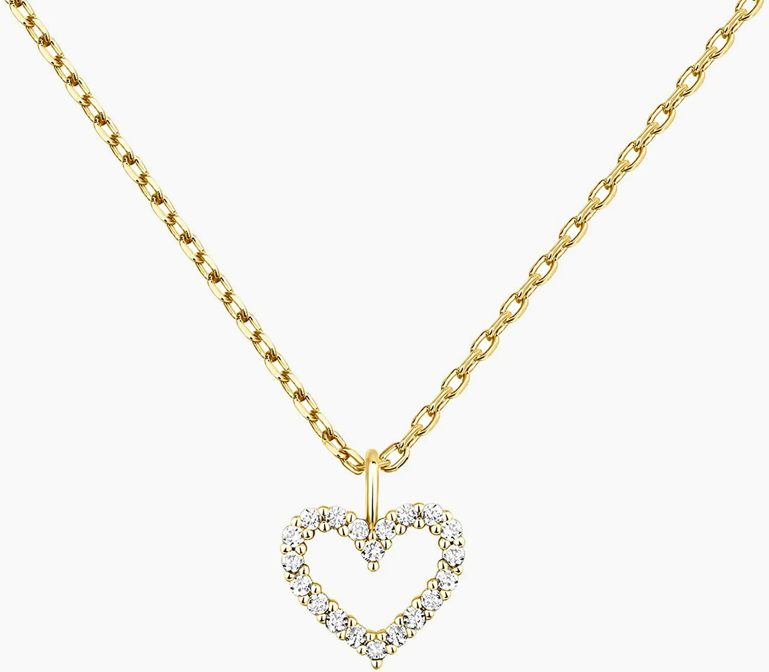 Pretty Adornment Child Friendly Item 14K Gold Plated Dainty Pendant Necklace