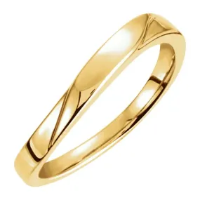 Artistic Accessory Branded Style 14K Yellow 3 mm Stackable Ring