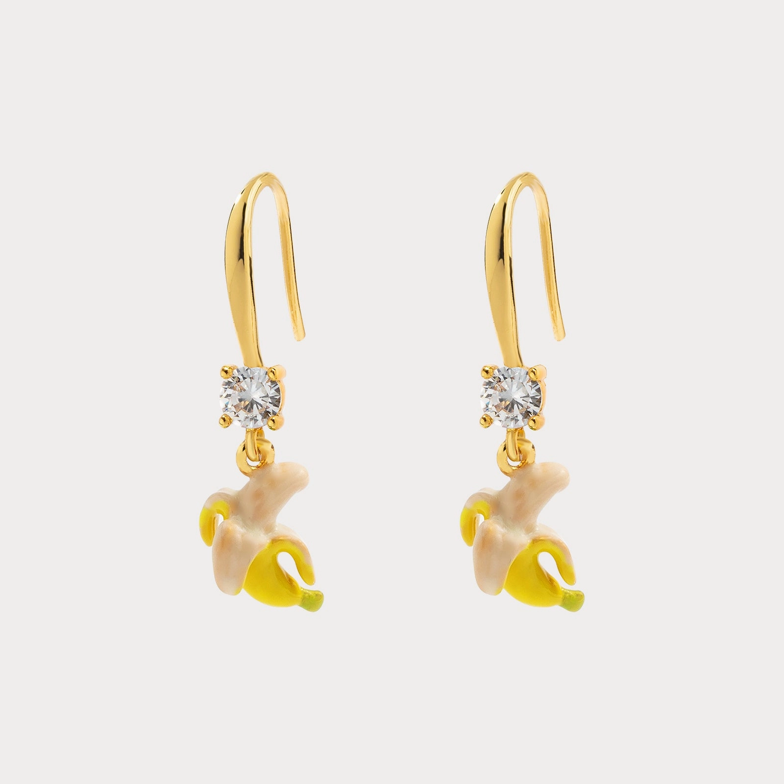 Banana Earrings Adorable Item Luxurious Adornment