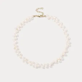 Impeccable Finish Interlaced Pearl Necklace
