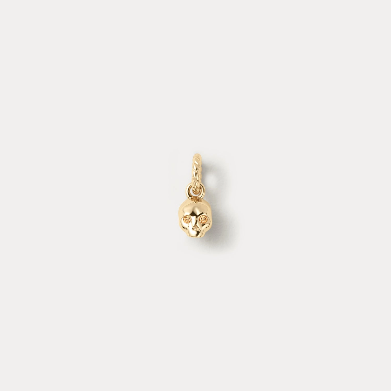 Sculpted Feature Bejeweled Skull Charm