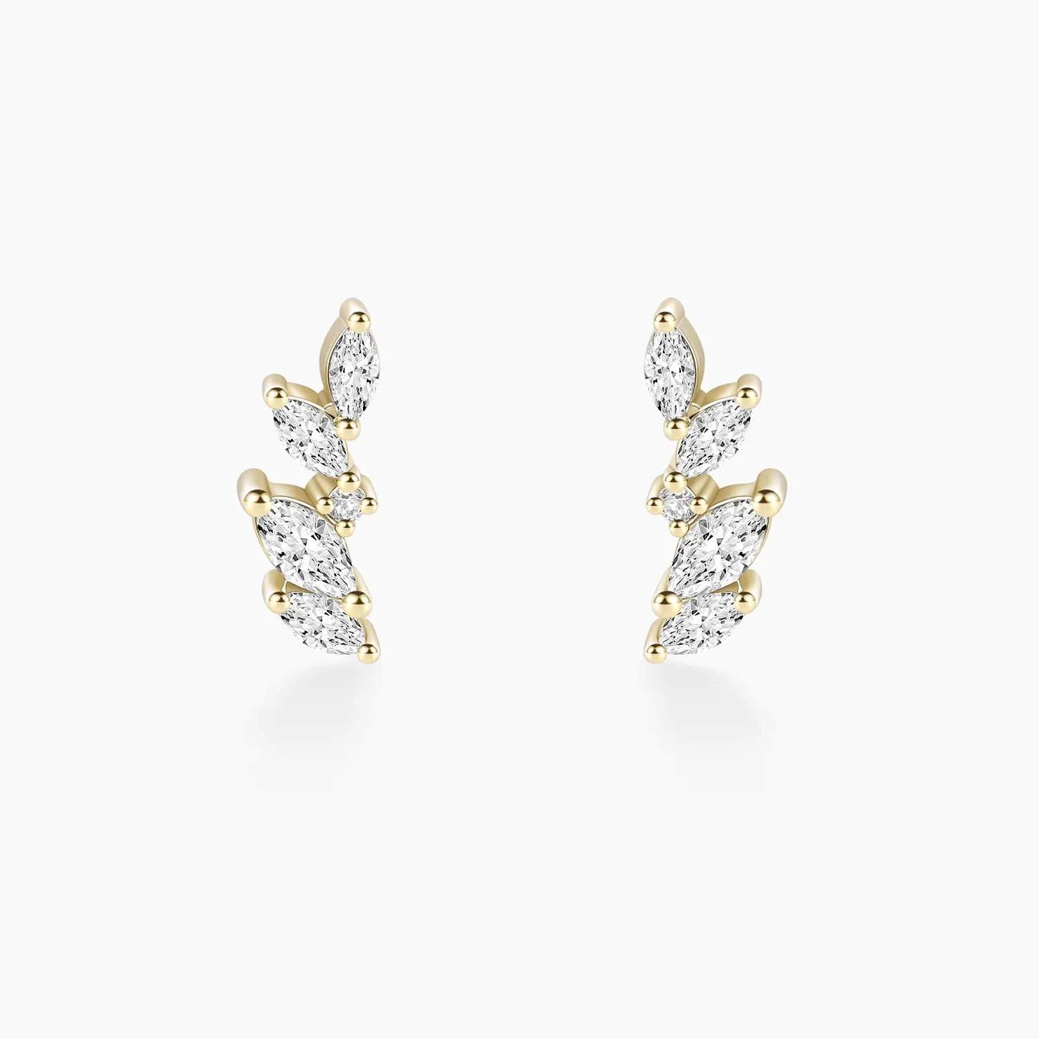 Artistic Detail Dainty Moissanite Earrings