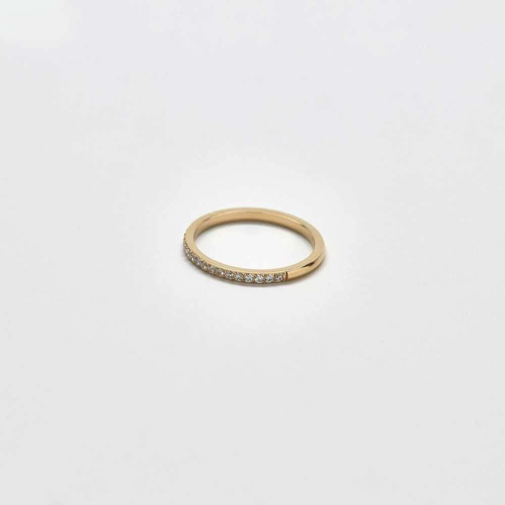 Sophisticated Vibe Bold Moment Pave Gold Stacking Ring
