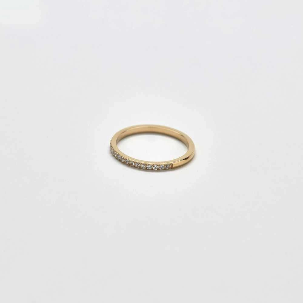 Pave Gold Stacking Ring Gala Look