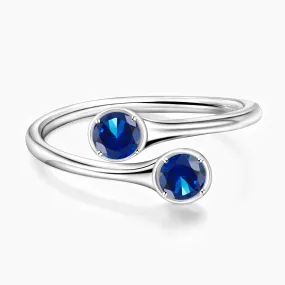 September Double Sapphire Birthstone Vibrant Craftwork Artful Edge