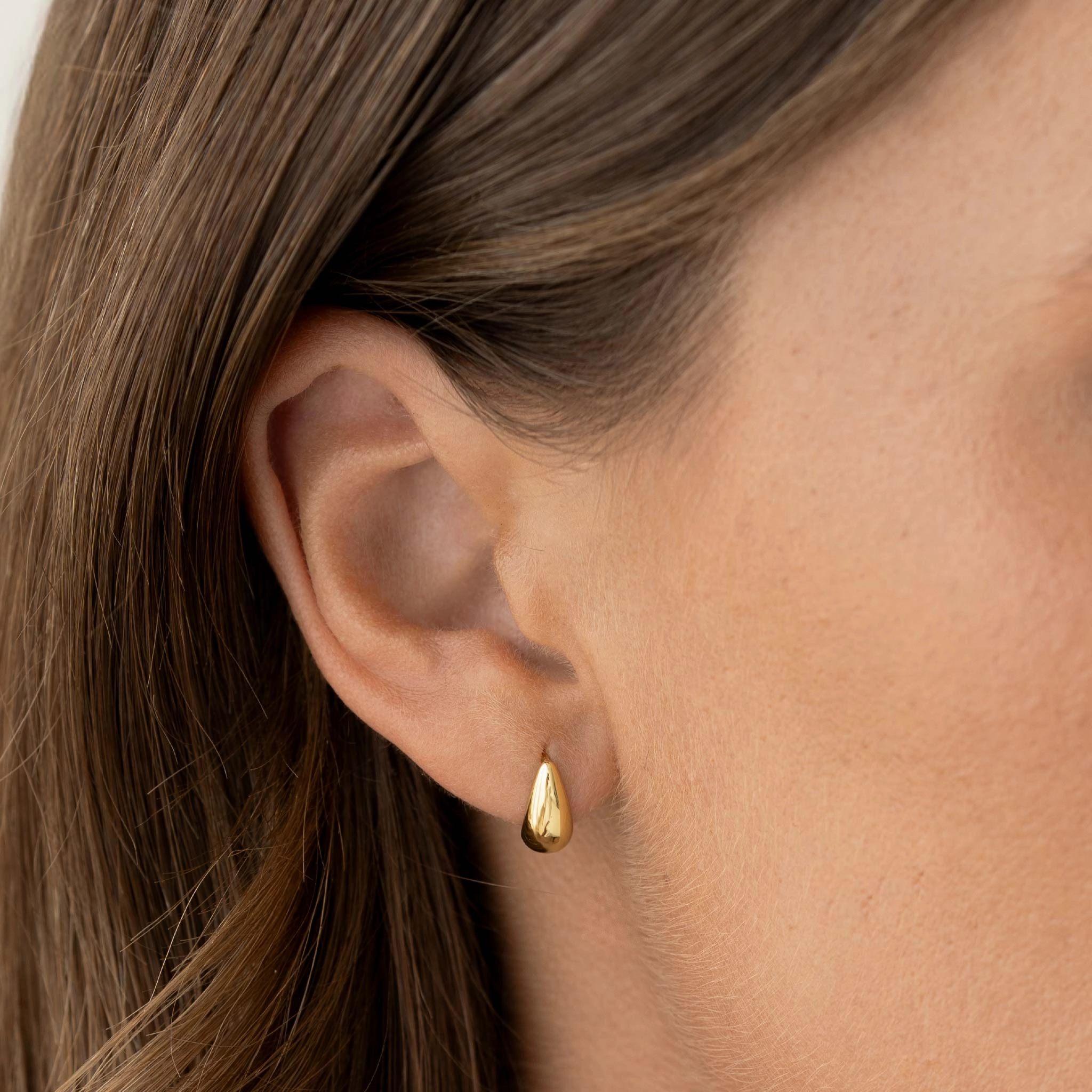 Tapered Dome Huggie Earrings - Brianne Luxury Collection