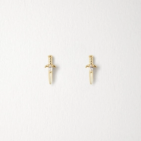 Formal Vibe Balanced Feature Inventory - Moonstone Dagger Studs