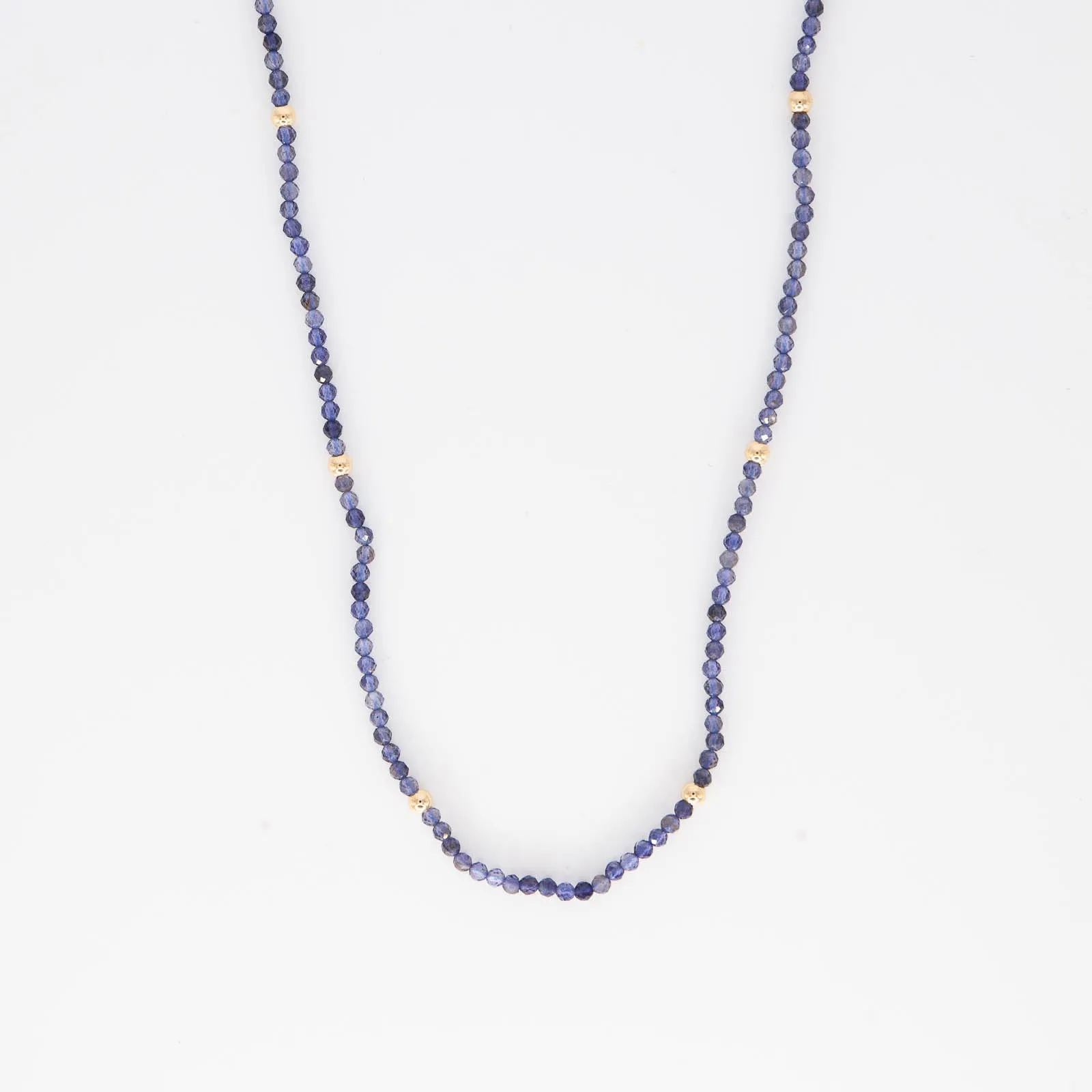 Iolite Beaded Necklace Wedding Locket Item Trendy Present