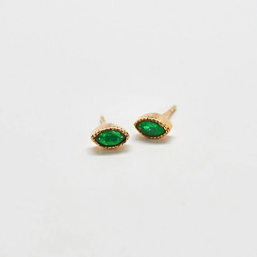 Jade Teardrop Stud Earring Versatile Fit