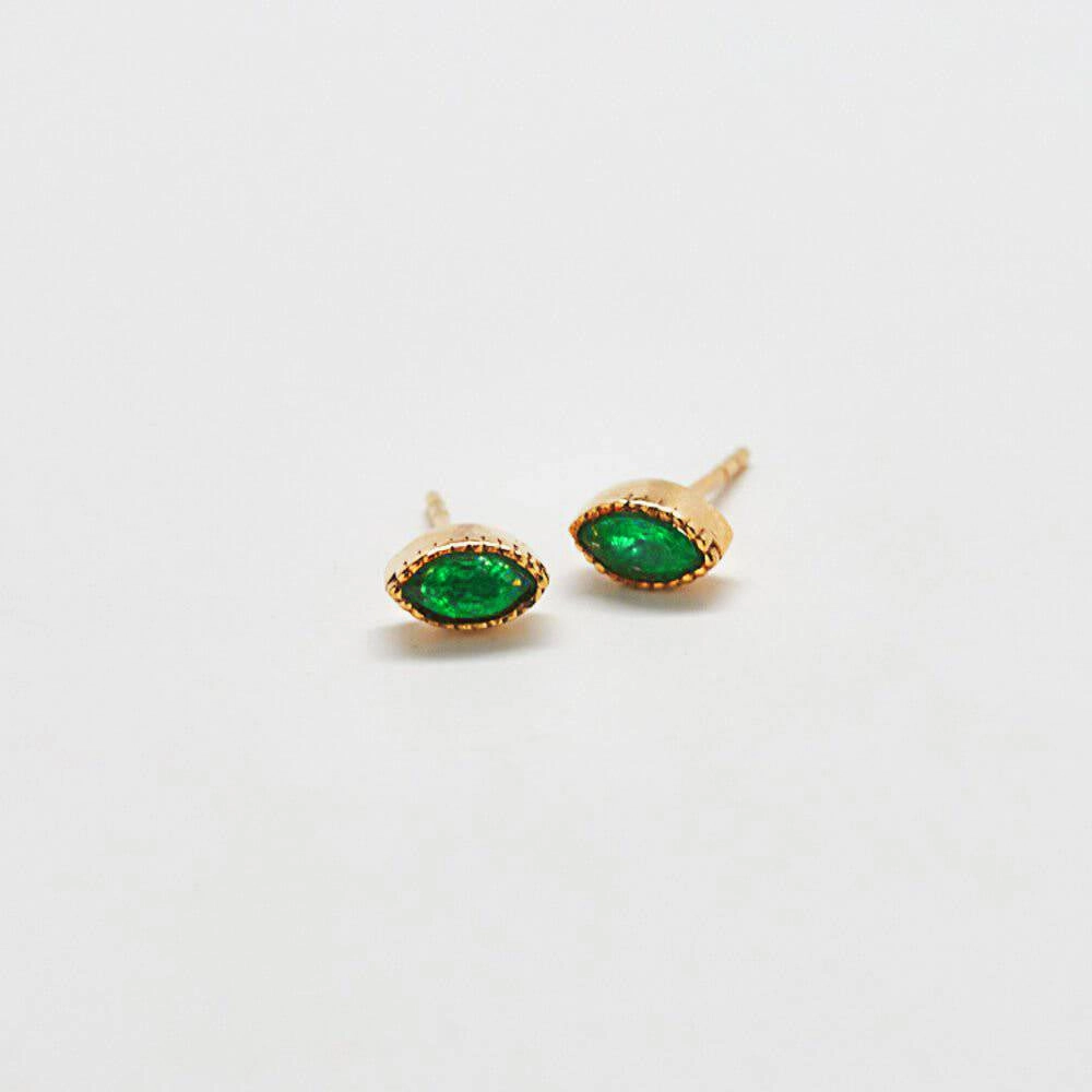 Jade Teardrop Stud Earring Versatile Fit