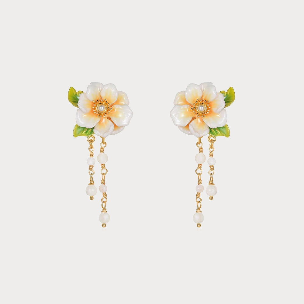 Abstract Embellishment Jasmine Earrings