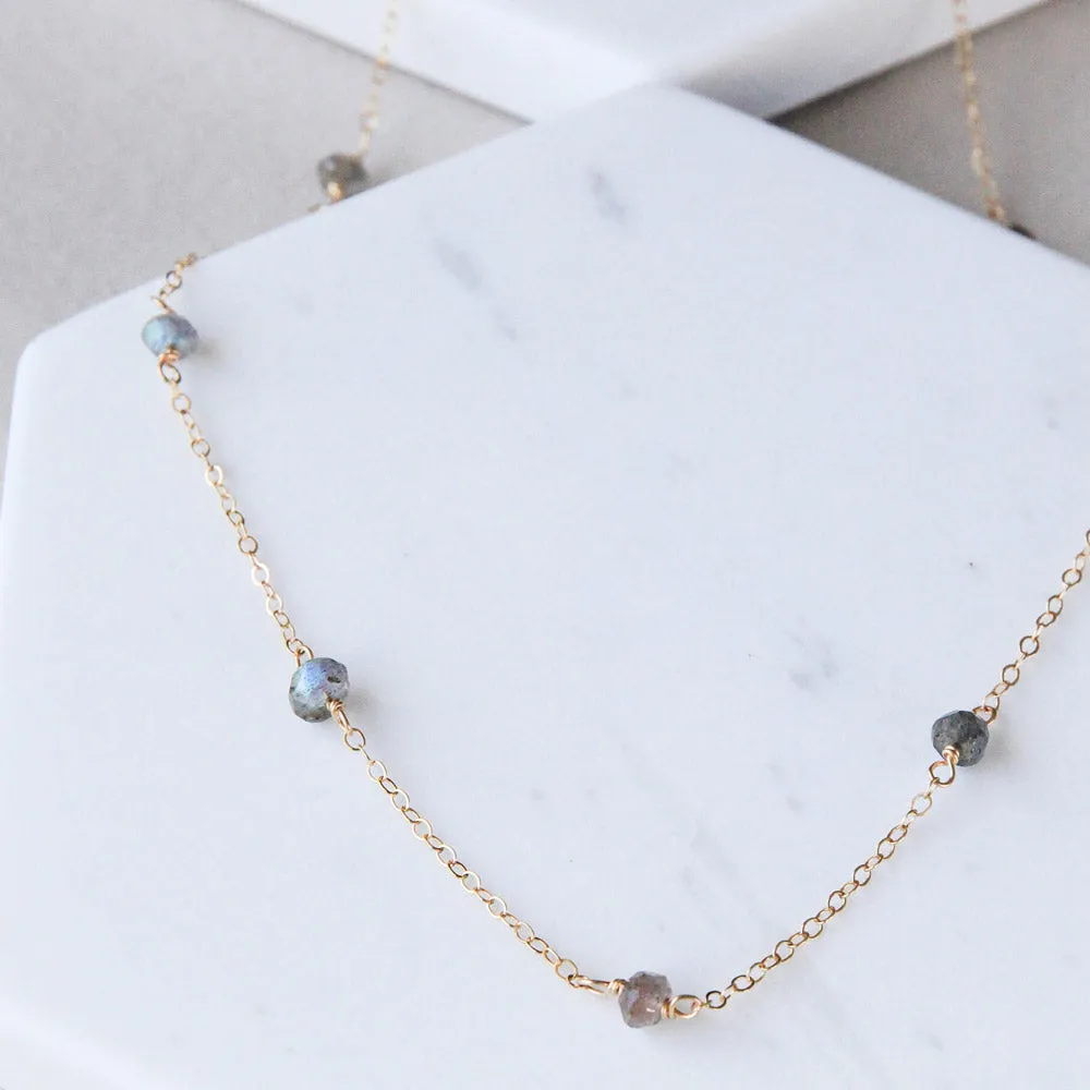 Labradorite Classic Necklace Conflict Free Jewelry Stylish Item