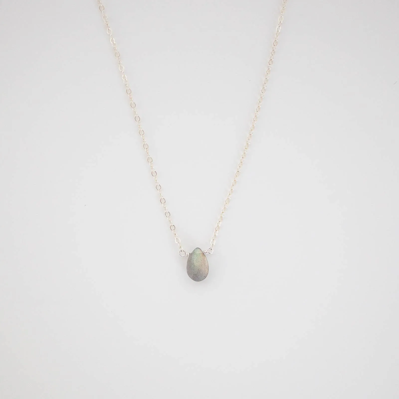 Sweet Memory Labradorite Drop Necklace