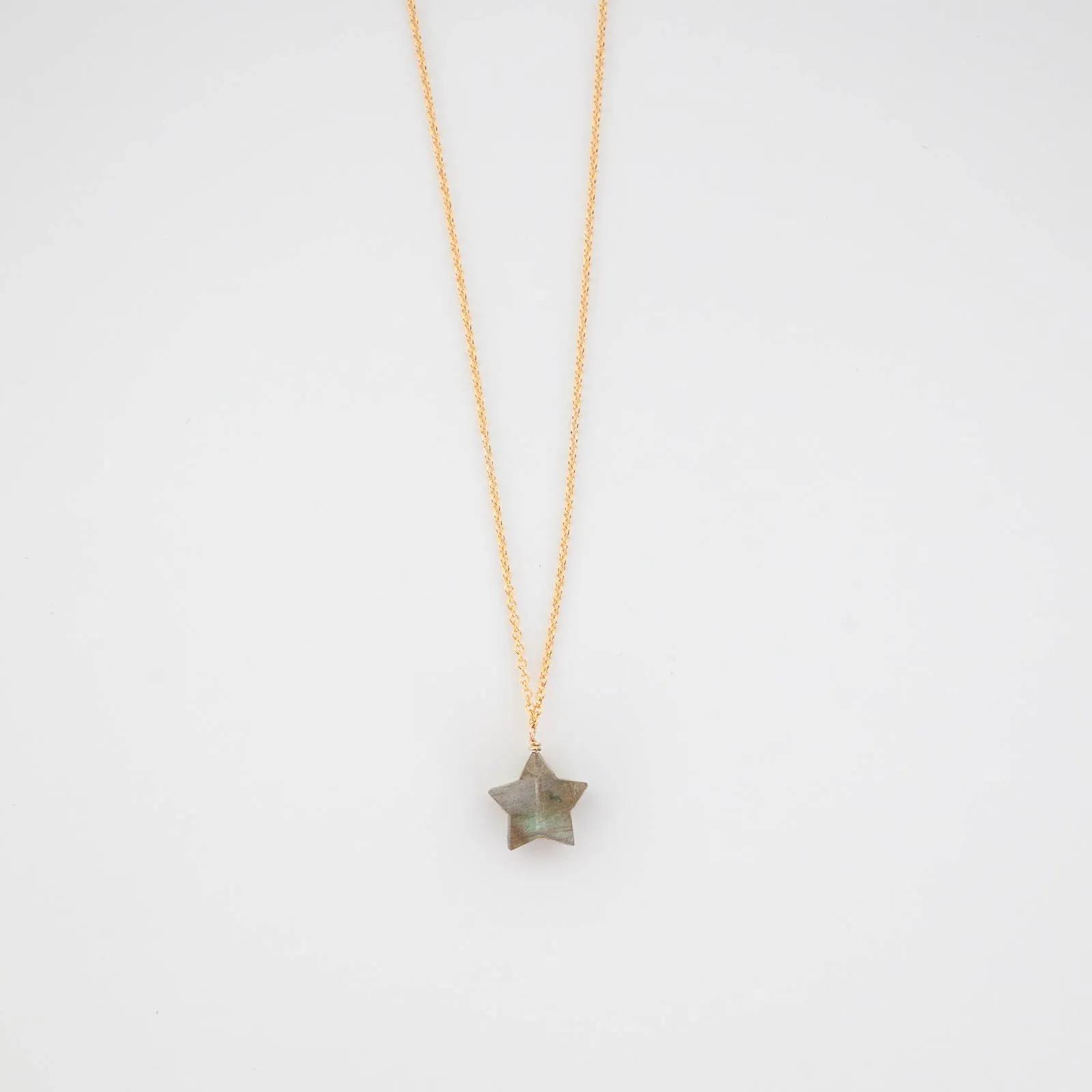 Statement Look Labradorite Star Necklace