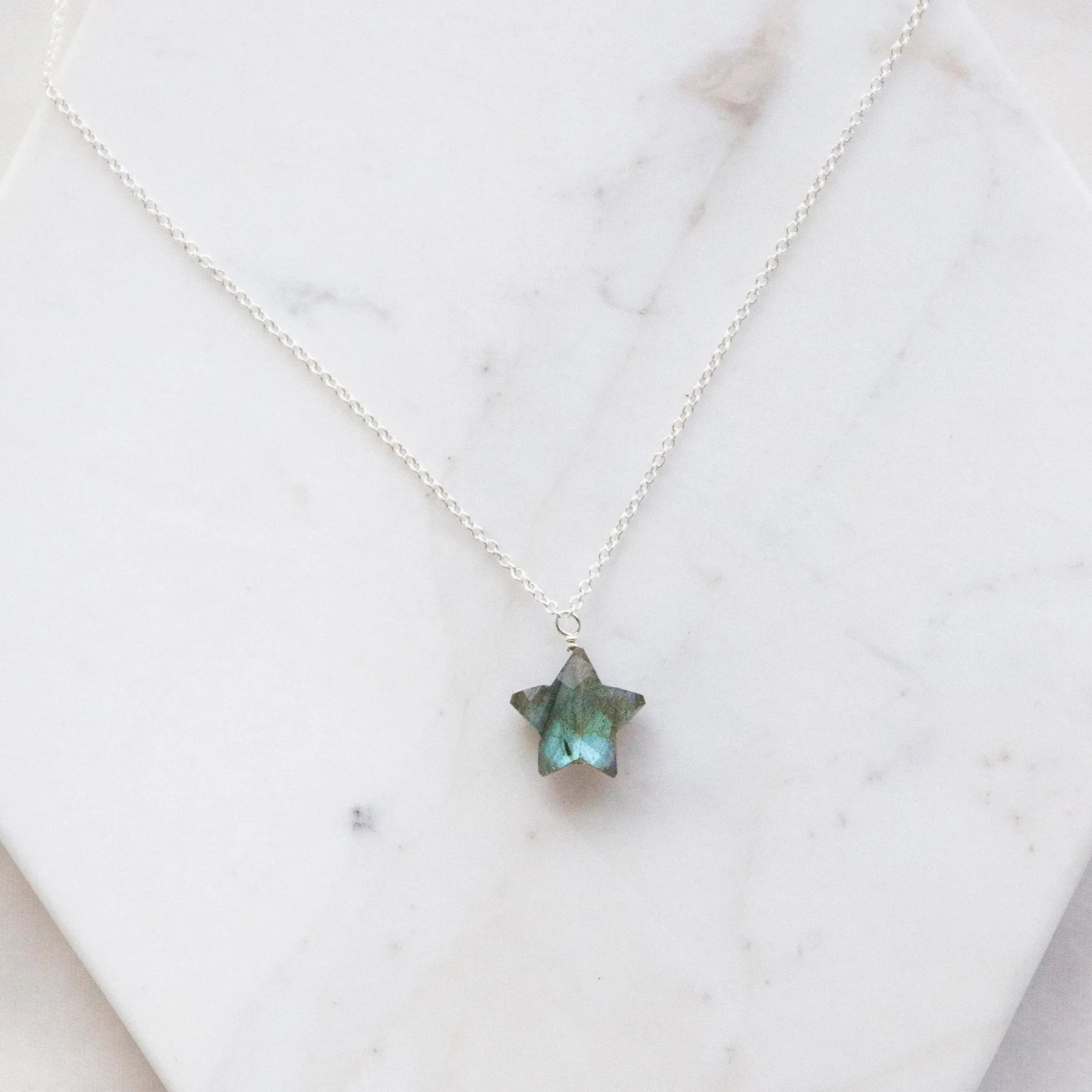 For Culture Labradorite Star Necklace