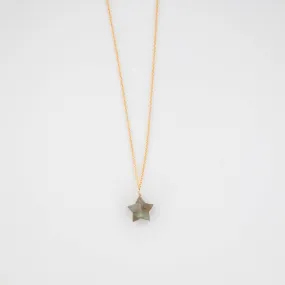 Labradorite Star Necklace Beaded Strand