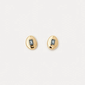 Graceful Flow Winter Mood Lagoon Gem Studs
