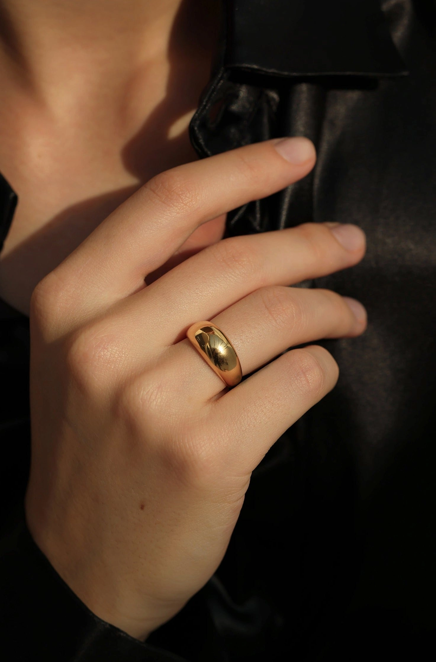 Chic Detail Lana Gold Dome Ring