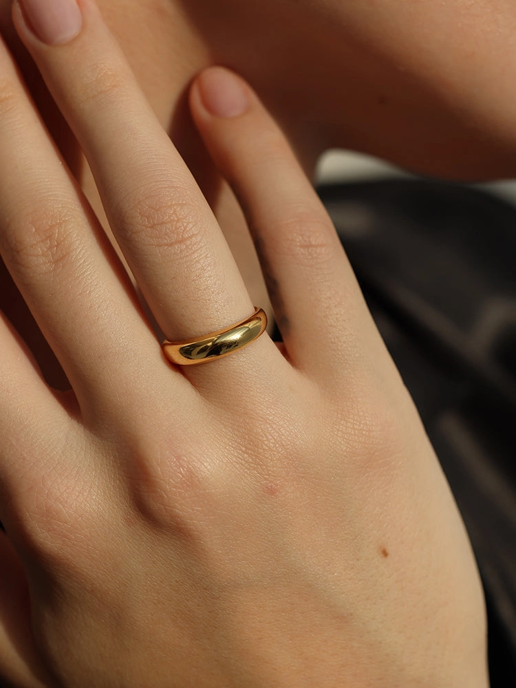 Lana Gold Dome Ring Pretty Detail