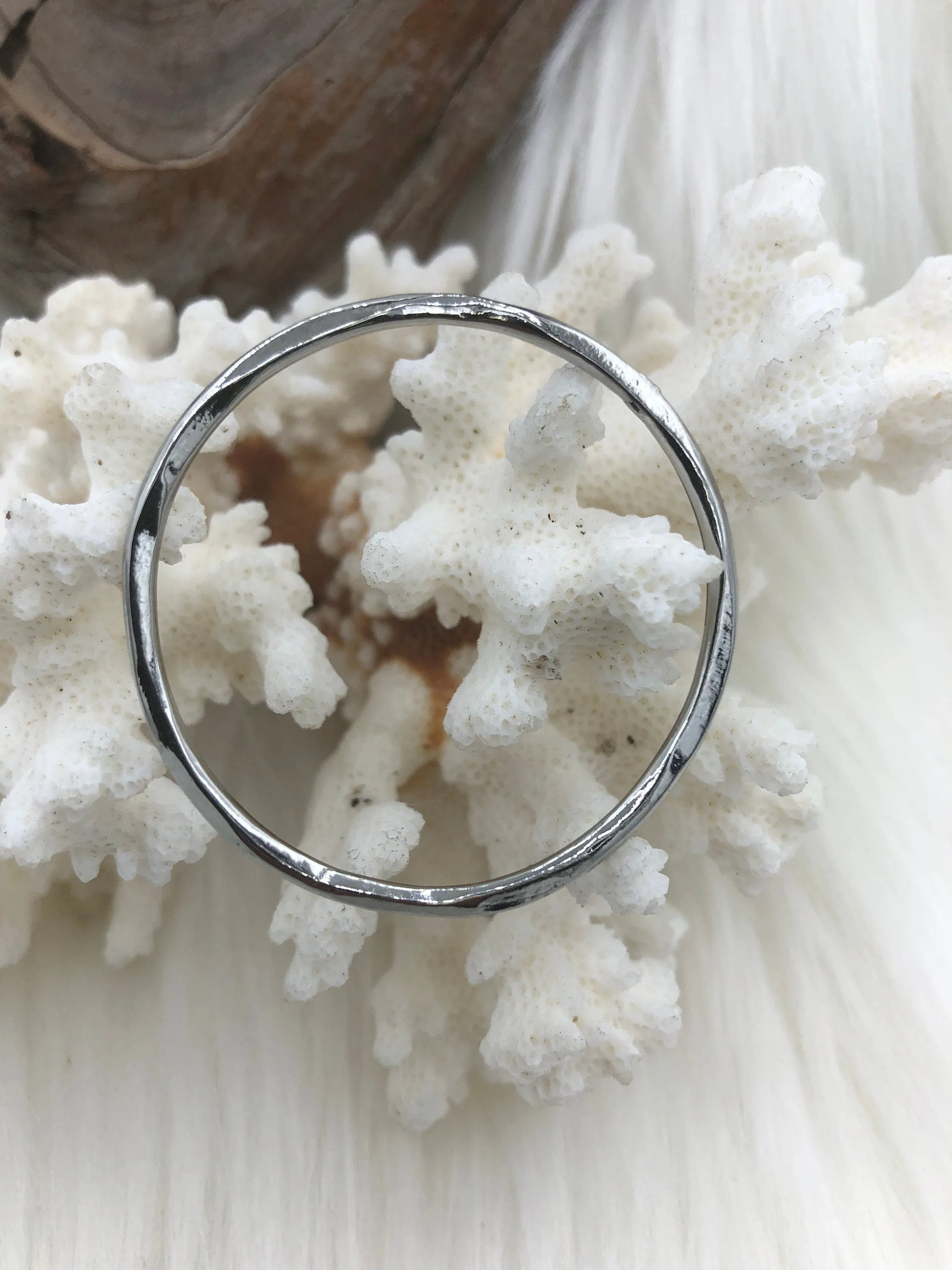 Luxury feature Large Hoop Ring Circle Pendant or Earrings, Artisan Ring, Closed Ring Connector Round Hoop Circle, 43mm x 1.5mm Thick 5 colors  Fast Ship