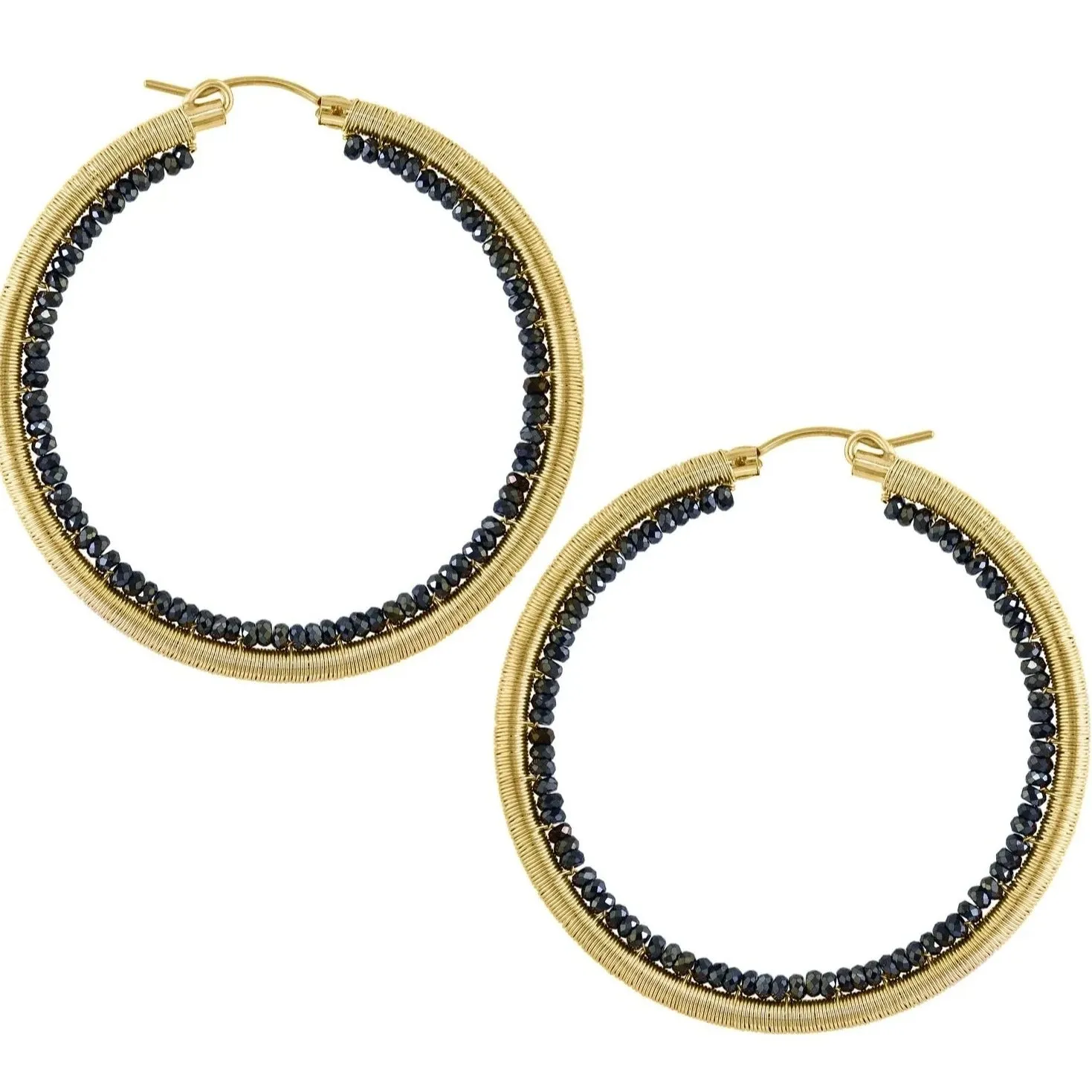 Layla Hoops - 14k Gold Fill   Spinel Everyday Accessory