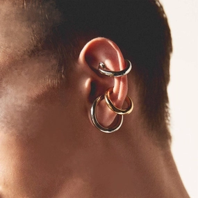 Elegant Sparkle Timeless Spark Leticia Minimalist Geometric Ear Cuff Mix & Match 18K