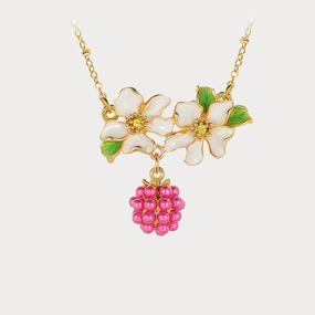 Raspberry Necklace Birthday Wish