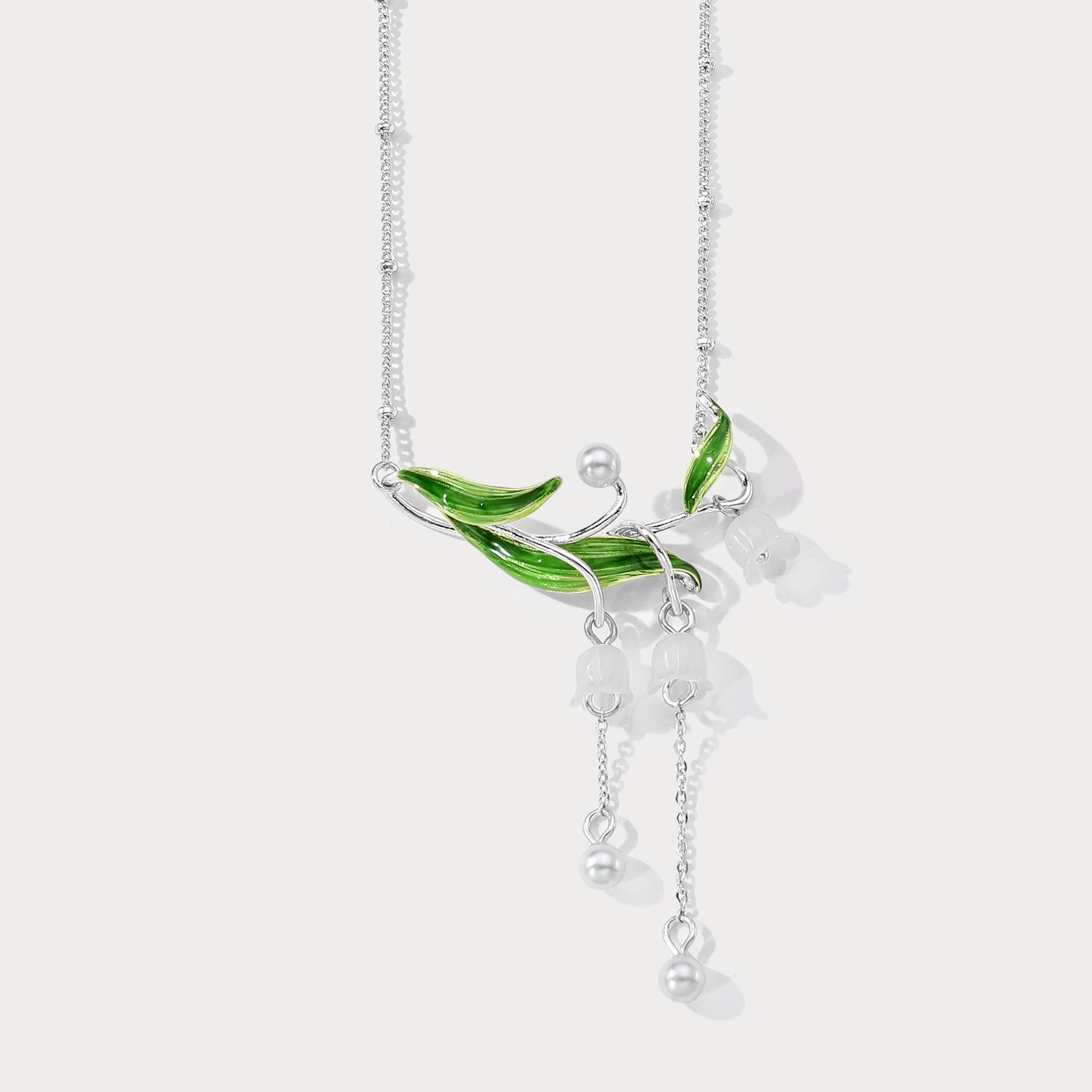 Lily of the Valley Drop Necklace Exquisite Detailing