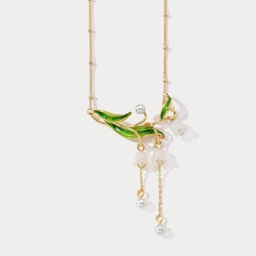 Sparkling Pieces Lily of the Valley Drop Necklace