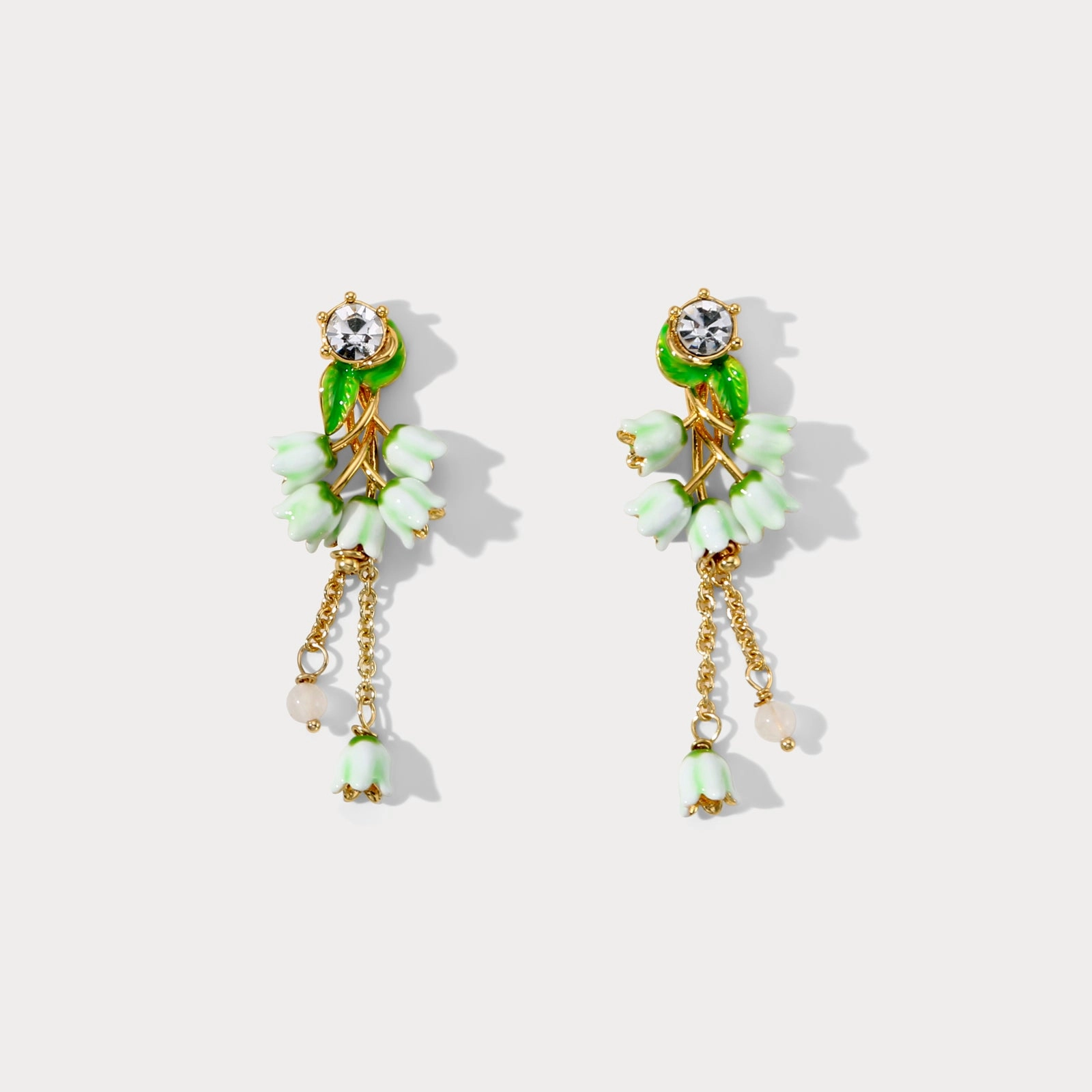 Lily of the Valley Earrings Winter Ornament Magnificent Decoration