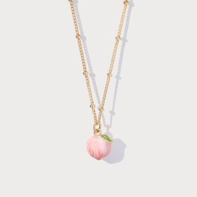 Peach Necklace Family Present