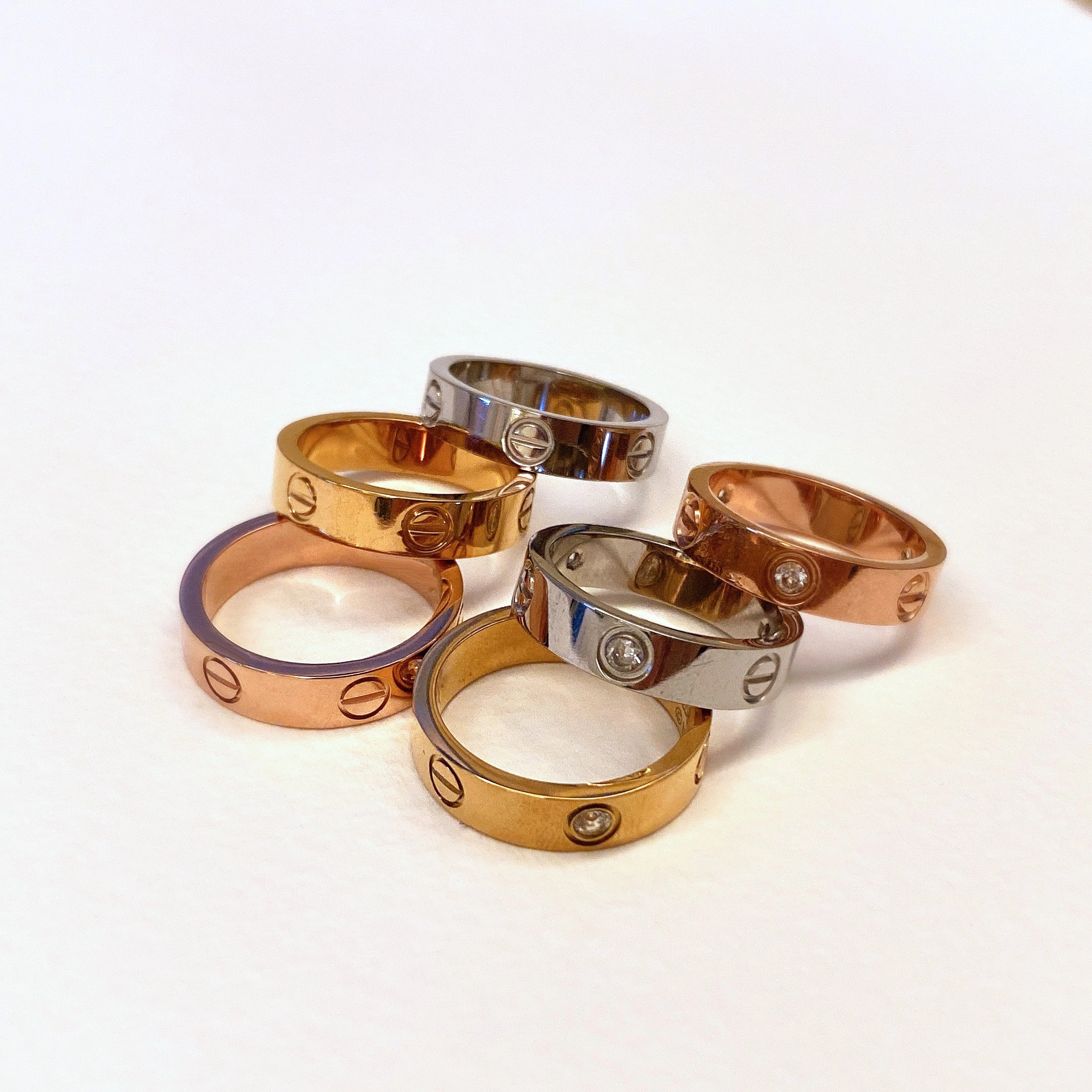 Exclusive Treasures Lisette Geometric Stamped Ring