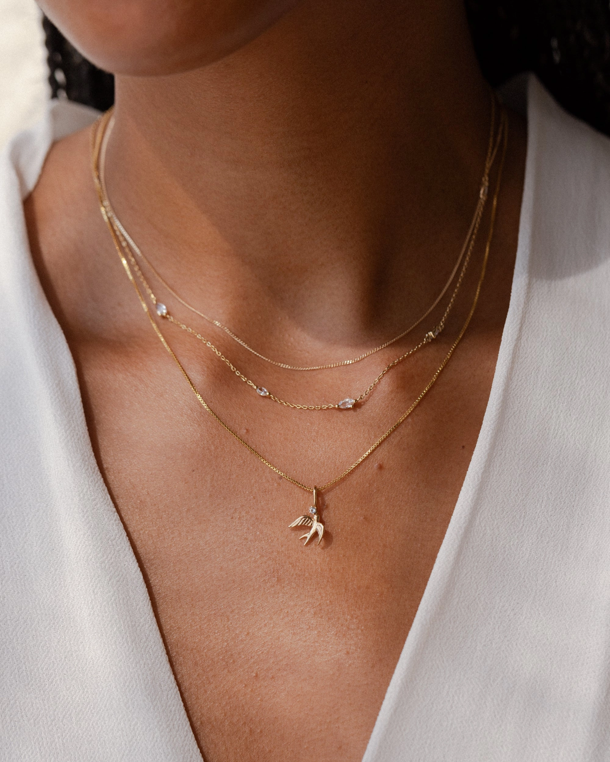 Pure Accent Swallow Charm