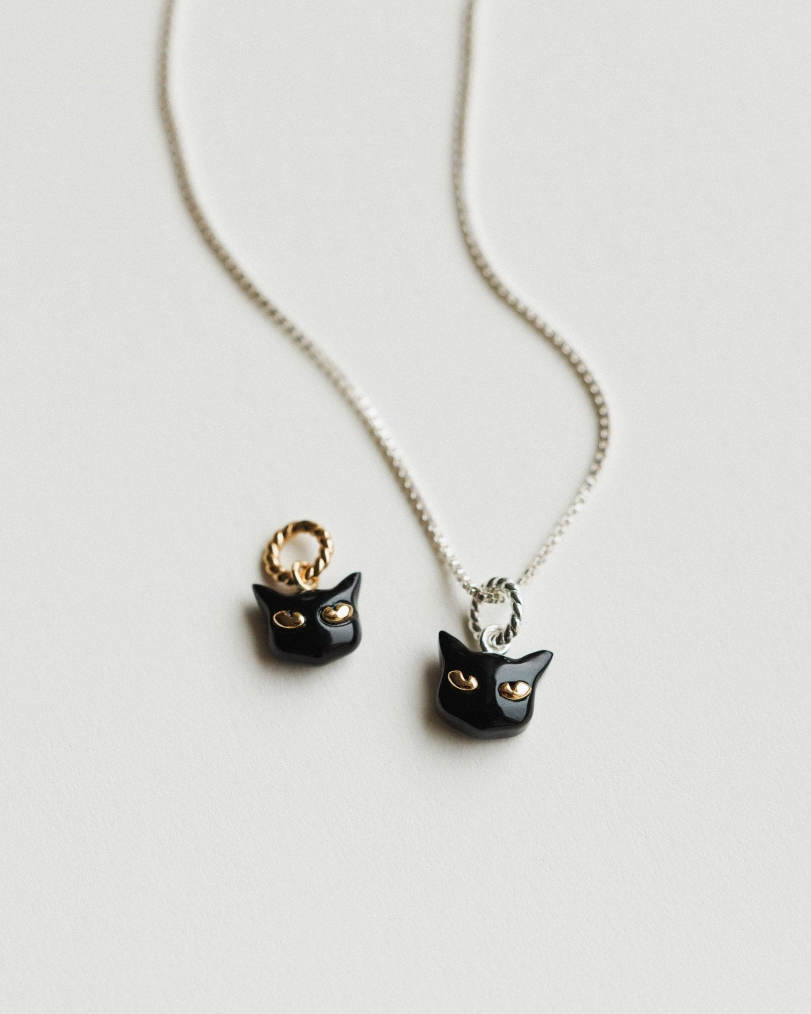 Lucky Black Cat Charm Flat Lay Easy Style