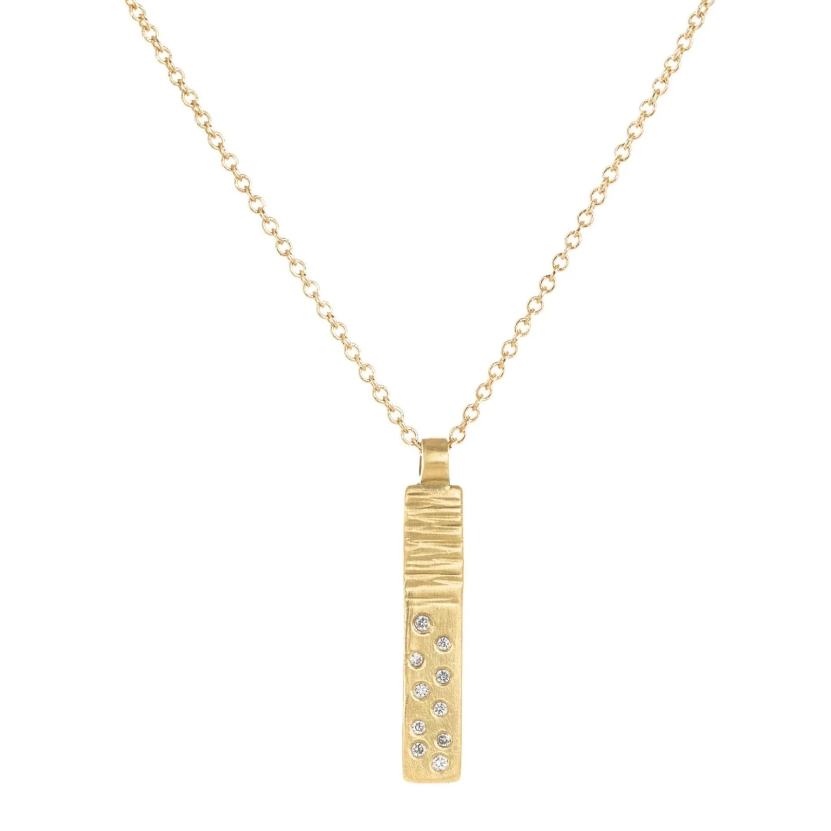 Luxe Aspen Necklace - 18k gold, Oxidized Silver   Reclaimed Diamonds Dramatic Look