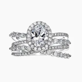 Luxe Oval Cut CZ Ring in Sterling Silver Night Style Distinctive Jewelry Pieces