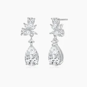 Dainty Cluster Teardrop For Women Precious Appeal Timeless Charm