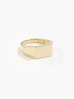 Refined Choice Dramatic Touch Signet Ring