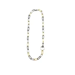 The Fist Necklace in Mixed Metals Elegant Jewelry Stylish Youth