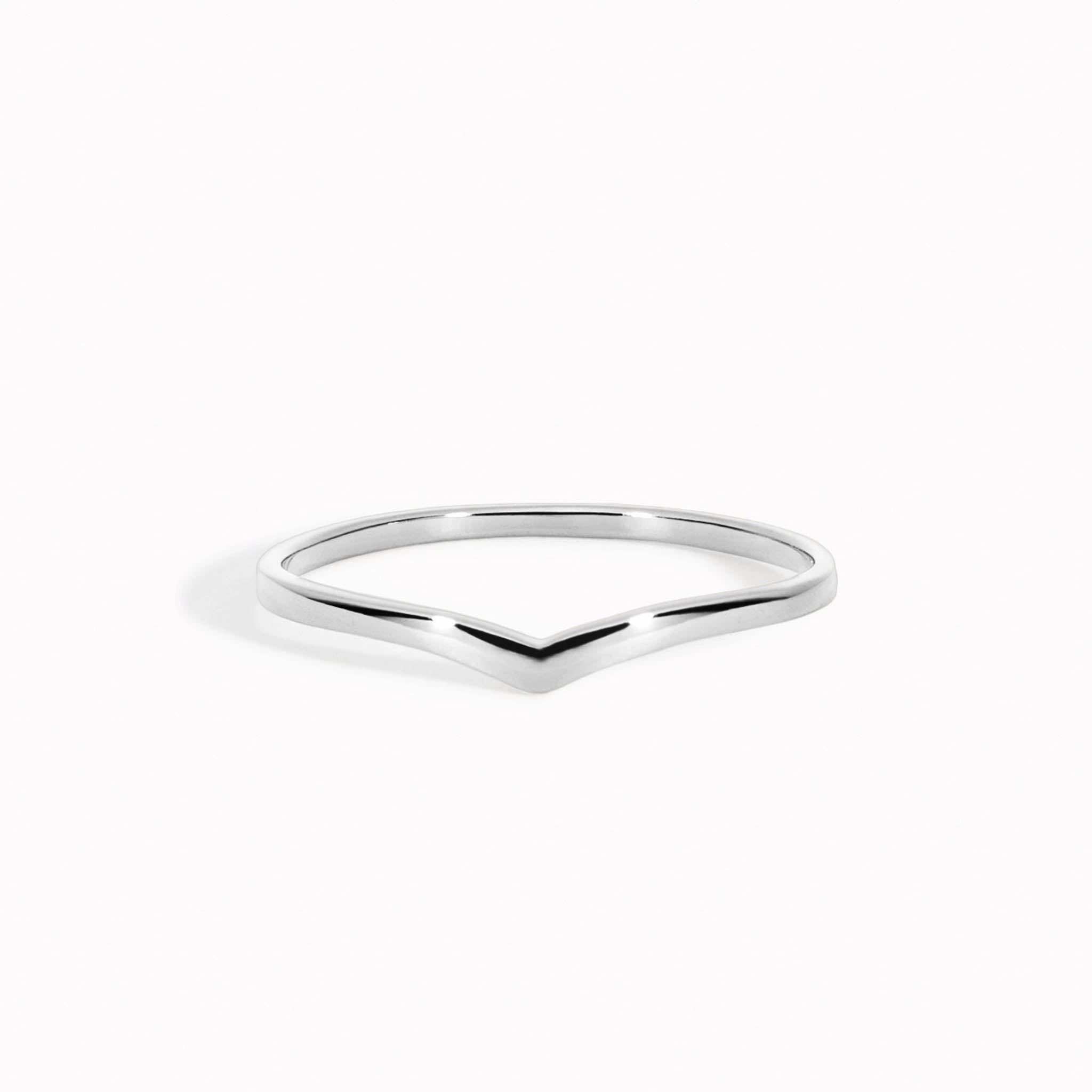 Classic Gift V Ring Silver - Nora
