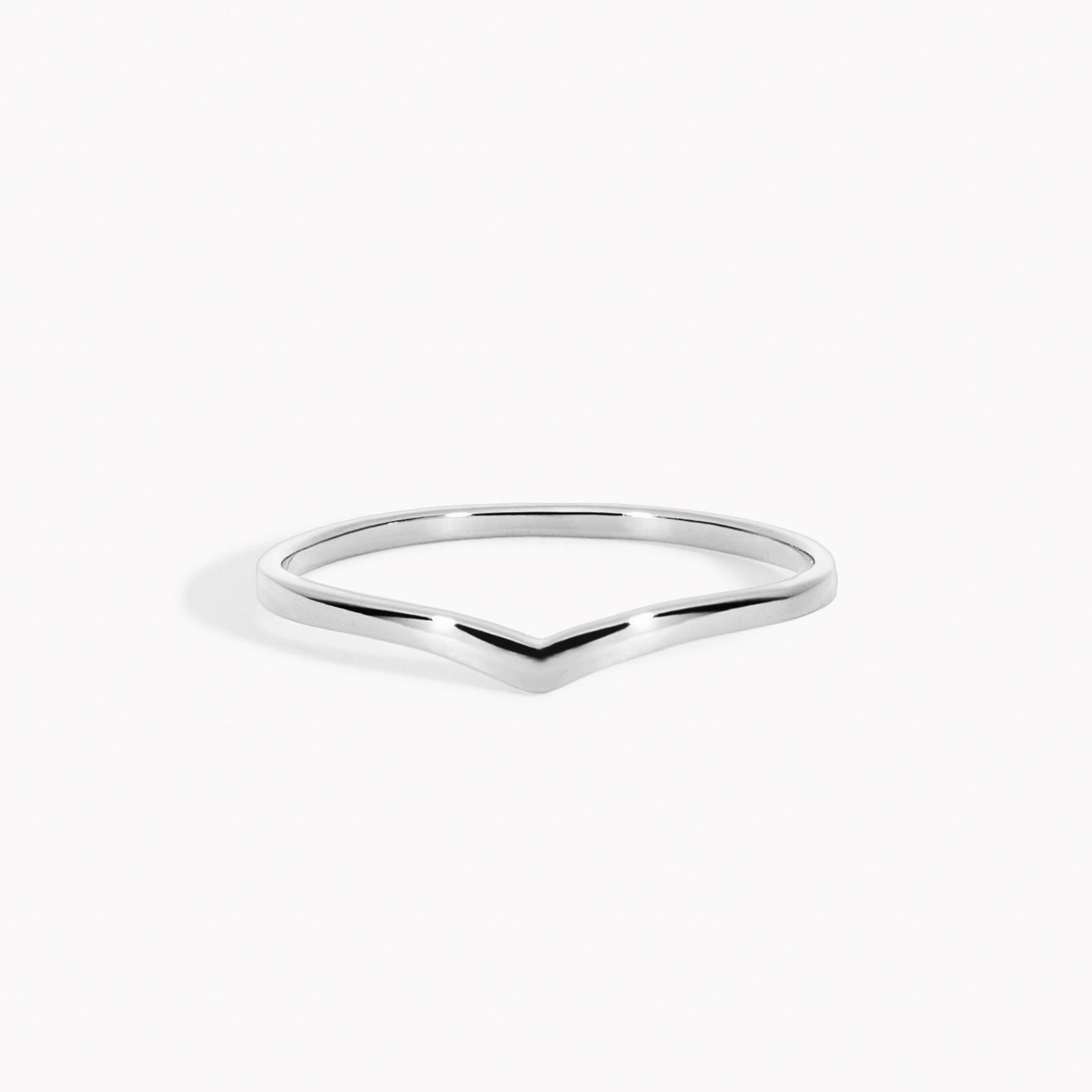 V Ring Silver - Nora Sophisticated Style Flawless Glam