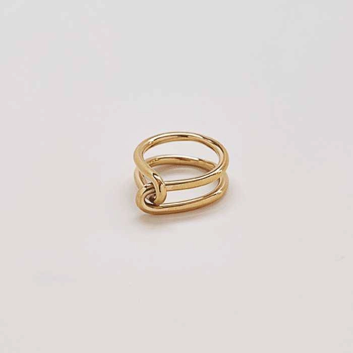 Best Seller - Gold Double Knot Ring Refined Style