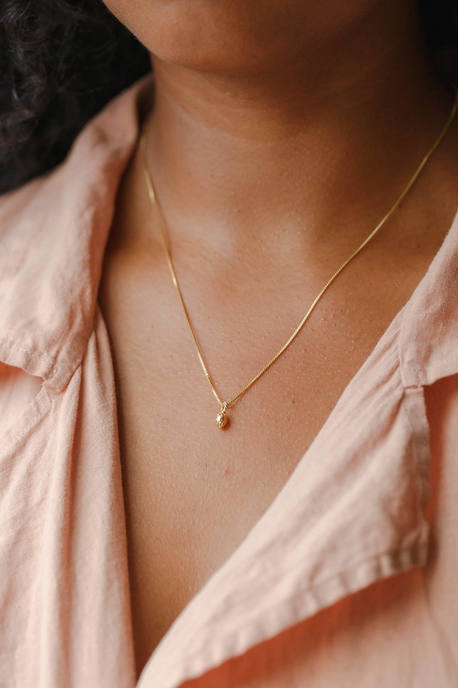 Impeccable Cut Flat Detail Strawberry Charm